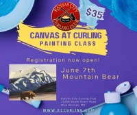 Canvas at Curling Club June 7th - Mountain Bear